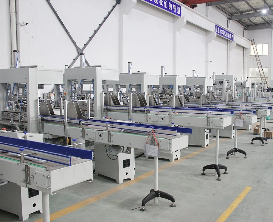 Factory Price Automatic Heat Tunnel PE Film Plastic Shrink Stretching Wrapping Machine